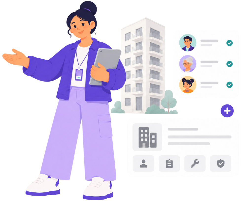 Crew property and tenant management